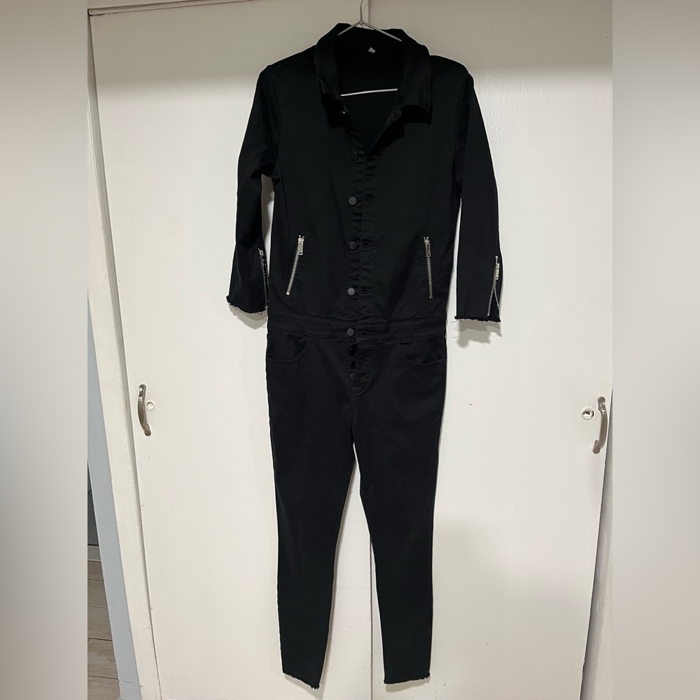DL1961 Black Utilitarian Jumpsuit